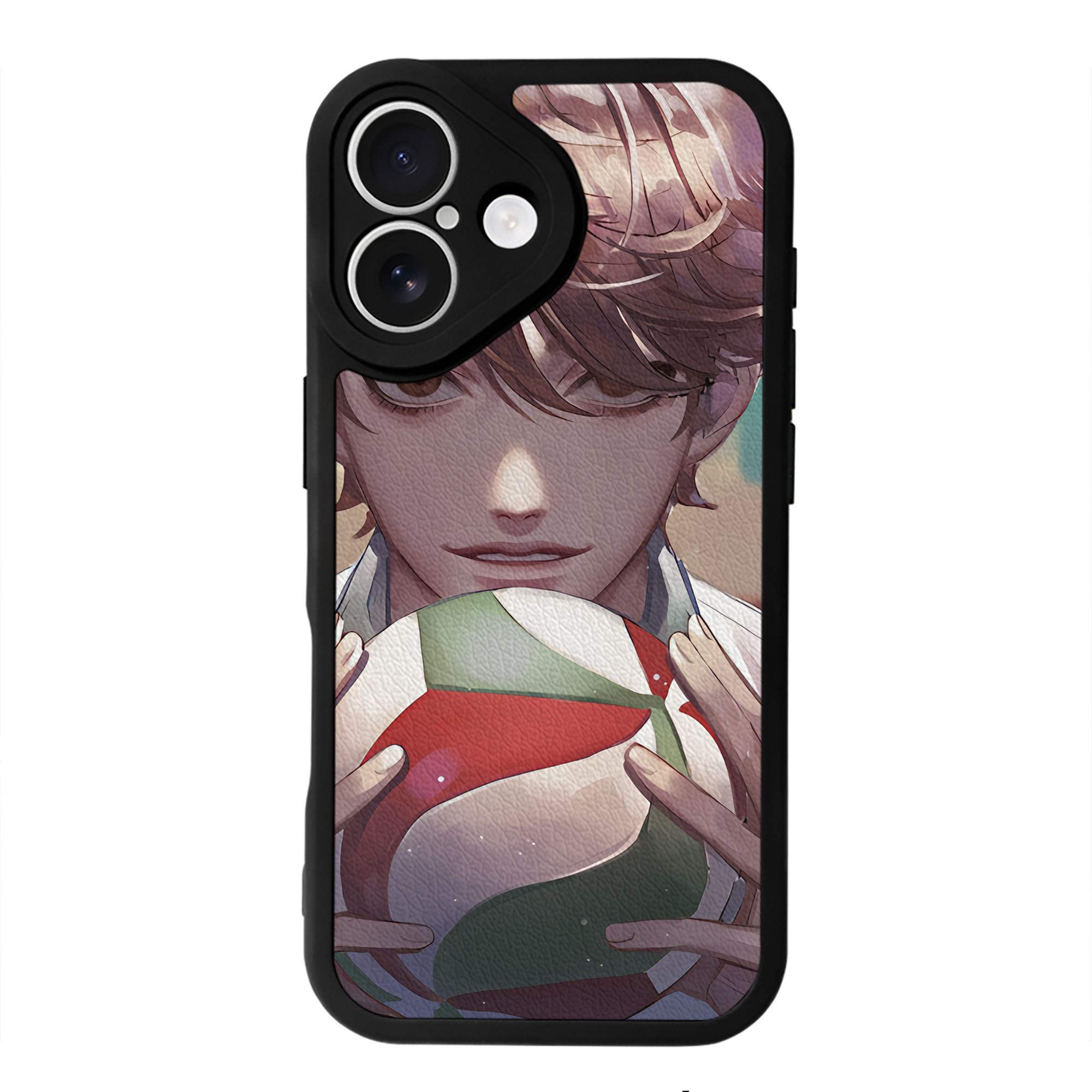 （画像用） ハイキュー!! Haikyu!! 【iPhone 16シリーズ対応】シリコンスマホケース（レザー調） 材質：シリコン
